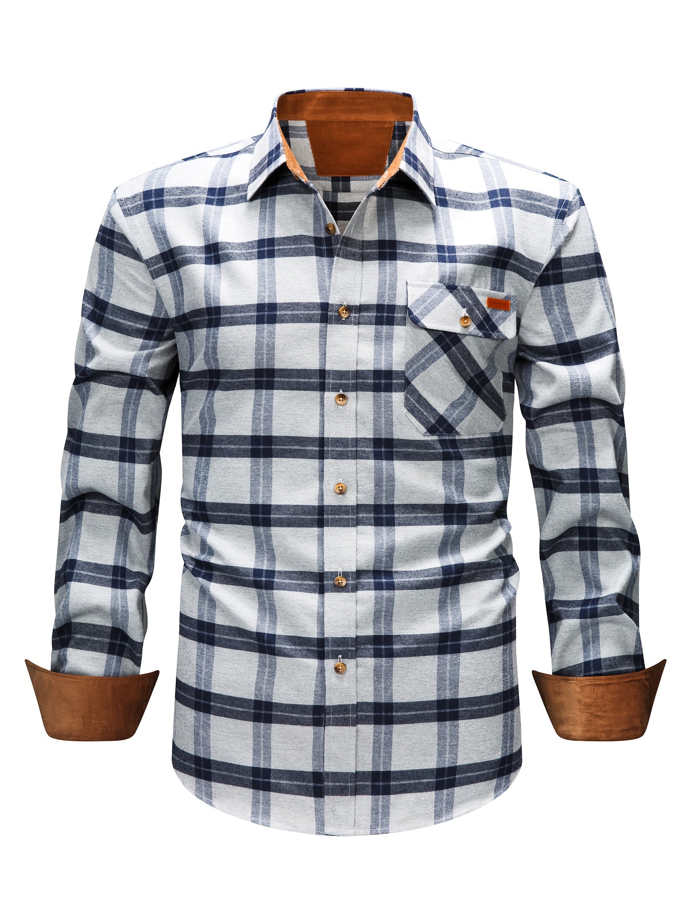 Camicia casual uomo a quadri manica lunga – Camicia moderna per tutti i giorni e ufficio