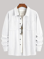 Bryce | Overshirt met lange mouwen, zakken en knopen voor heren