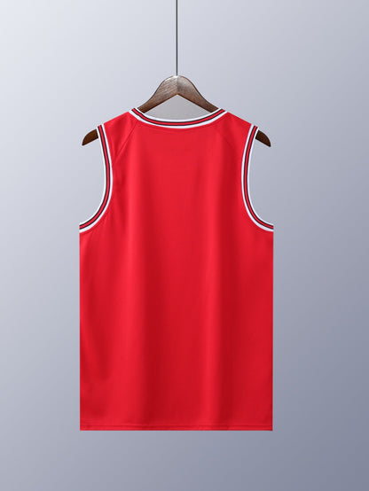 Heren Basketbalshirt Set Vintage Stijl – Sportief Tanktop voor Training & Vrije Tijd