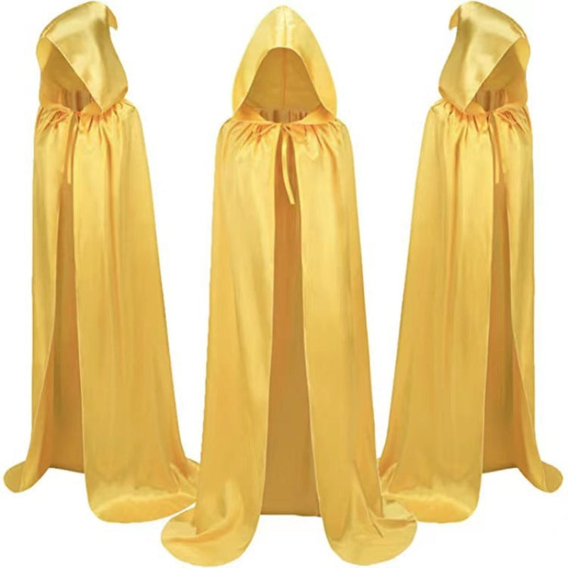 Cape Halloween adulte – Cape de vampire à capuche, réversible pour costumes effrayants & fêtes