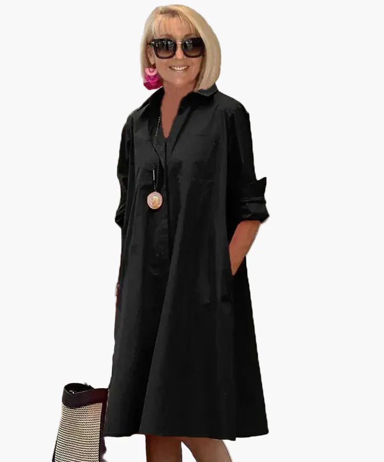 Damen Hemdblusenkleid mit modernem Schnitt für stilvolle Alltagsmomente