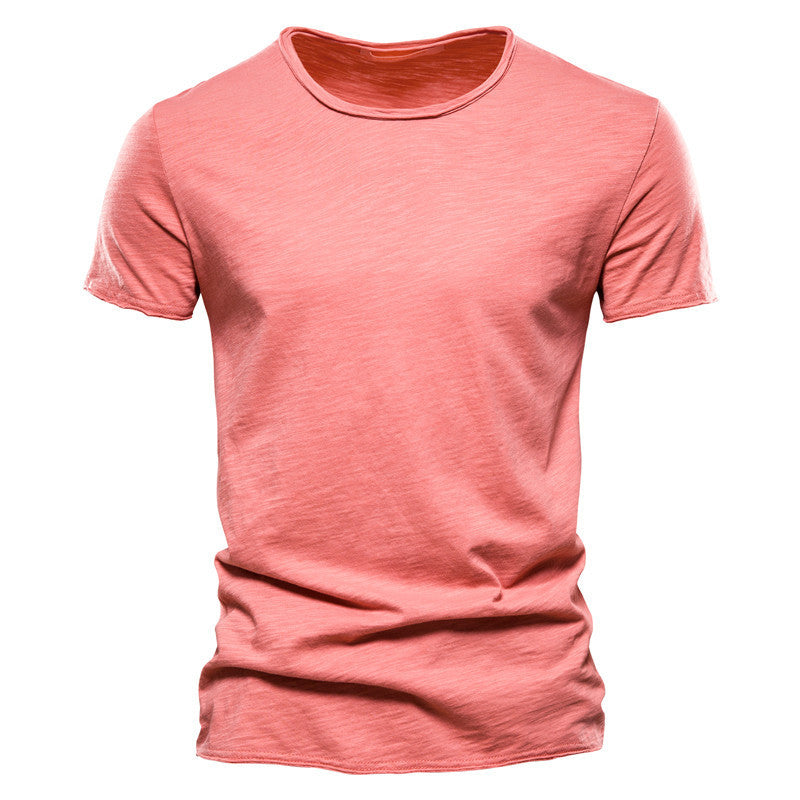 Herren Basic T-Shirt Slim Fit – Freizeit & Alltag, Kurzarm, Rundhals