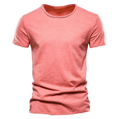 Herren Basic T-Shirt Slim Fit – Freizeit & Alltag, Kurzarm, Rundhals