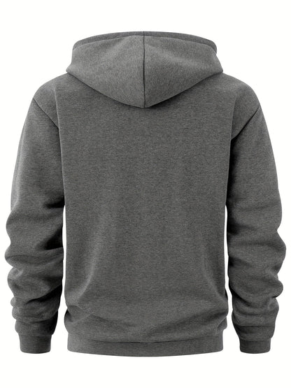 Hoodie mit Reißverschluss, Kängurutasche & Kapuze für Herren