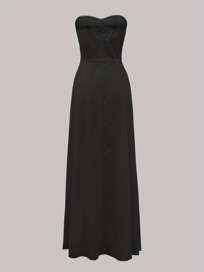 Damen Elegantes Abendkleid Ballkleid Bandeau Stil für besondere Anlässe