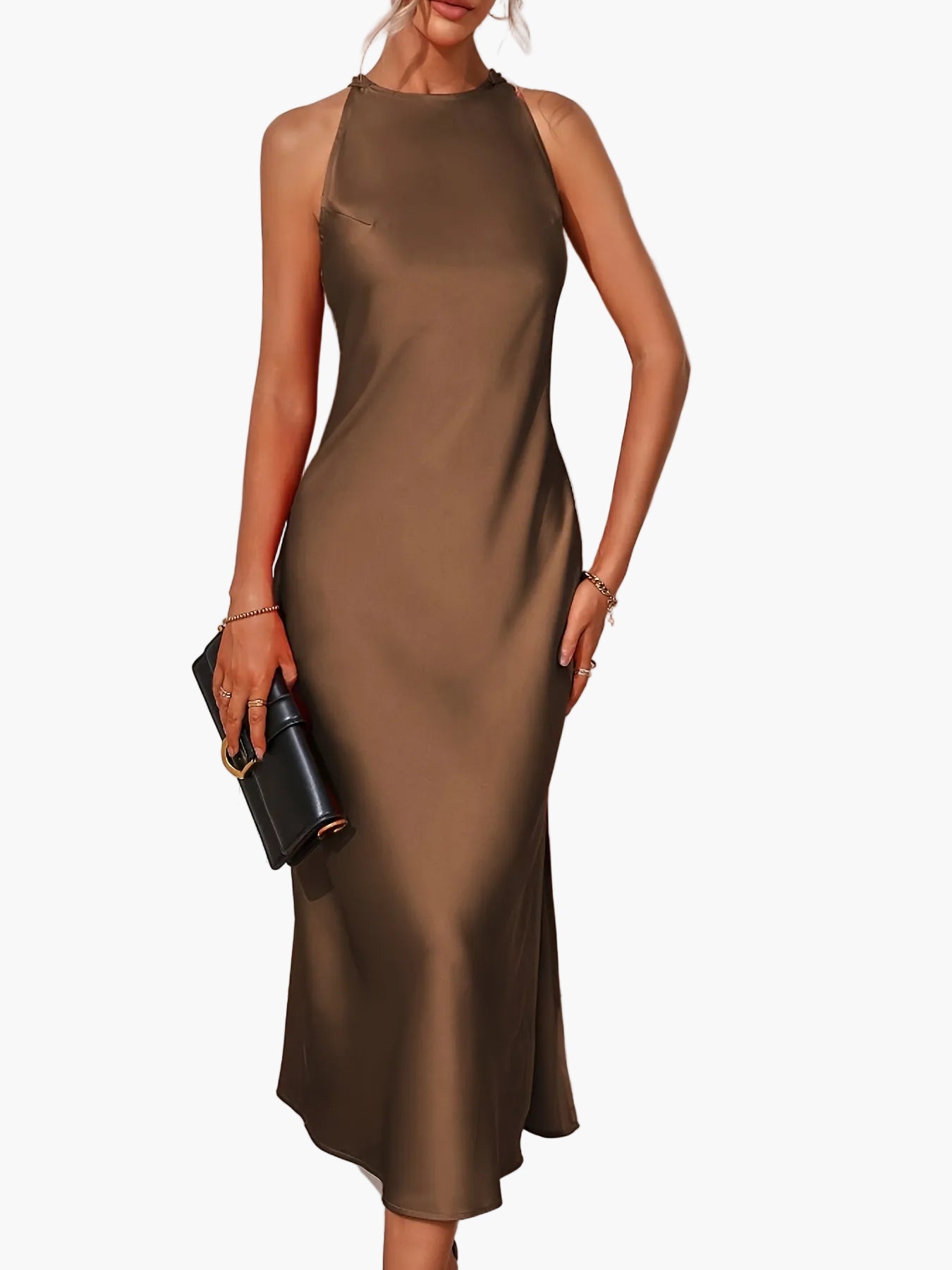 Damen Elegantes Midikleid für Frühling und Sommer – Zeitloses Tunika-Design für festliche Anlässe