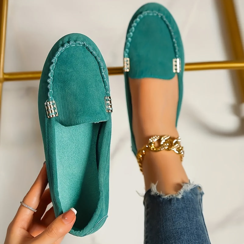 Damskie mokasyny wsuwane wygodne buty na co dzień – elegancki styl loafer do codziennego użytku i do biura