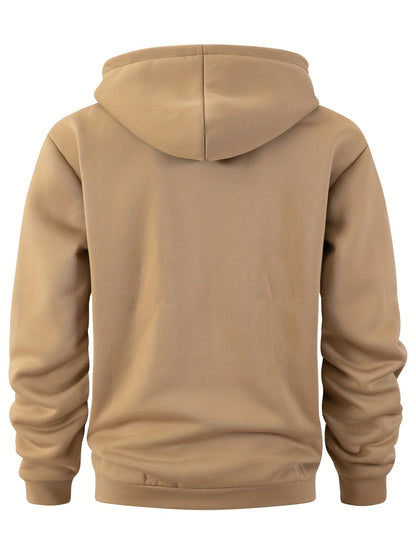 Hoodie mit Reißverschluss, Kängurutasche & Kapuze für Herren