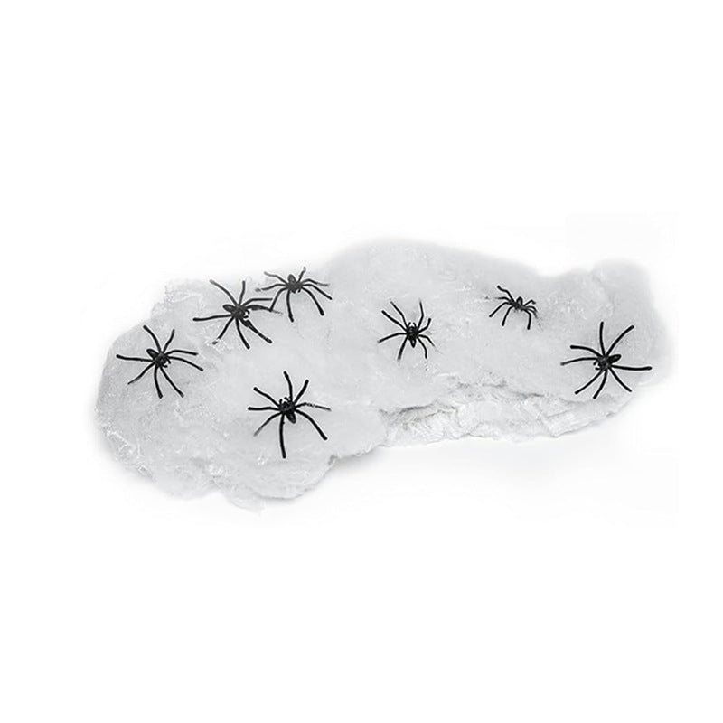 Decorazione ragnatela di Halloween con ragni di plastica – Perfetta decorazione spaventosa per casa e giardino