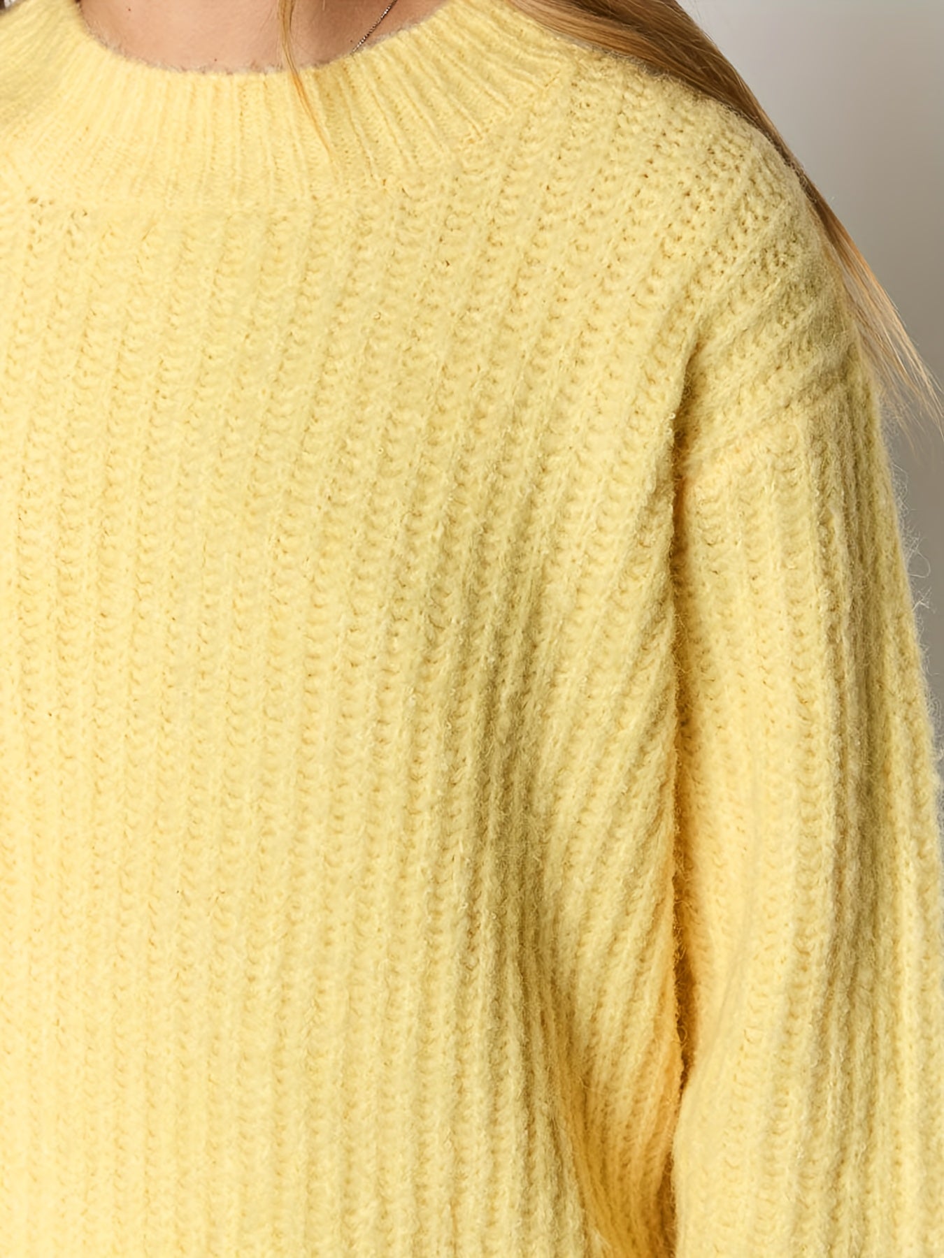 Dame Strikpullover med løs pasform Casual efterår vinter modestil