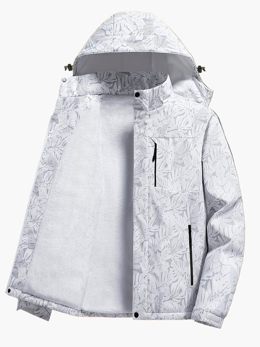 Herrarnas outdoor funktionsjacka med huva – Sportig vindjacka för vandring & fritid