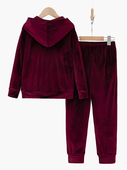 Conjunto de casa casual para mujer con sudadera con capucha y pantalón de jogging – Conjunto cómodo de lounge y entrenamiento