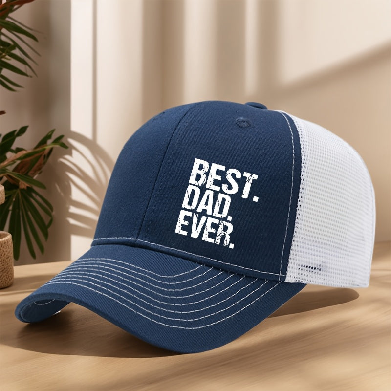 Cappellino da camionista uomo Best. Dad. Ever. – Idea regalo classica con messaggio moderno