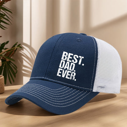 Cappellino da camionista uomo Best. Dad. Ever. – Idea regalo classica con messaggio moderno