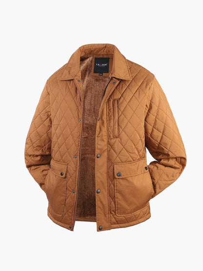 Herren Steppjacke mit Rauten-Design für Freizeit und Alltag