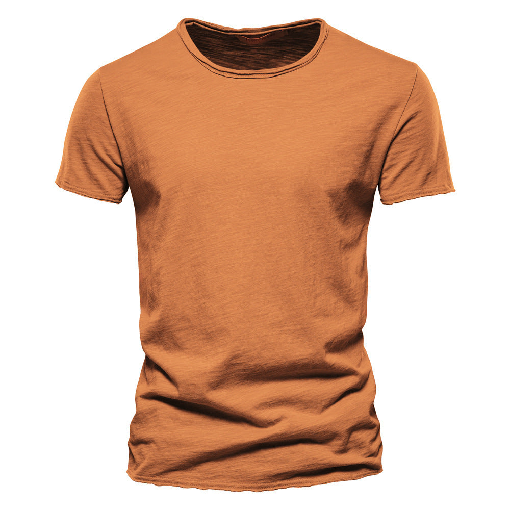 Herren Basic T-Shirt Slim Fit – Freizeit & Alltag, Kurzarm, Rundhals