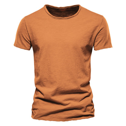 Herren Basic T-Shirt Slim Fit – Freizeit & Alltag, Kurzarm, Rundhals