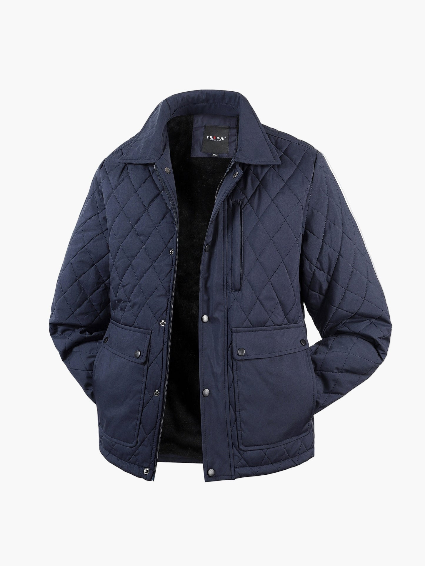 Herren Steppjacke mit Rauten-Design für Freizeit und Alltag