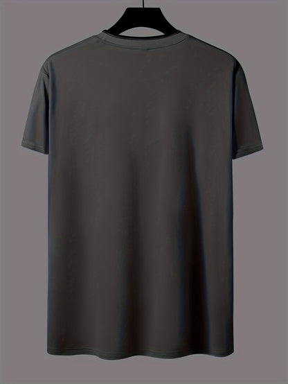 Herre T-shirt i streetwear-stil med "Chicago" print – afslappet sommeroverdel