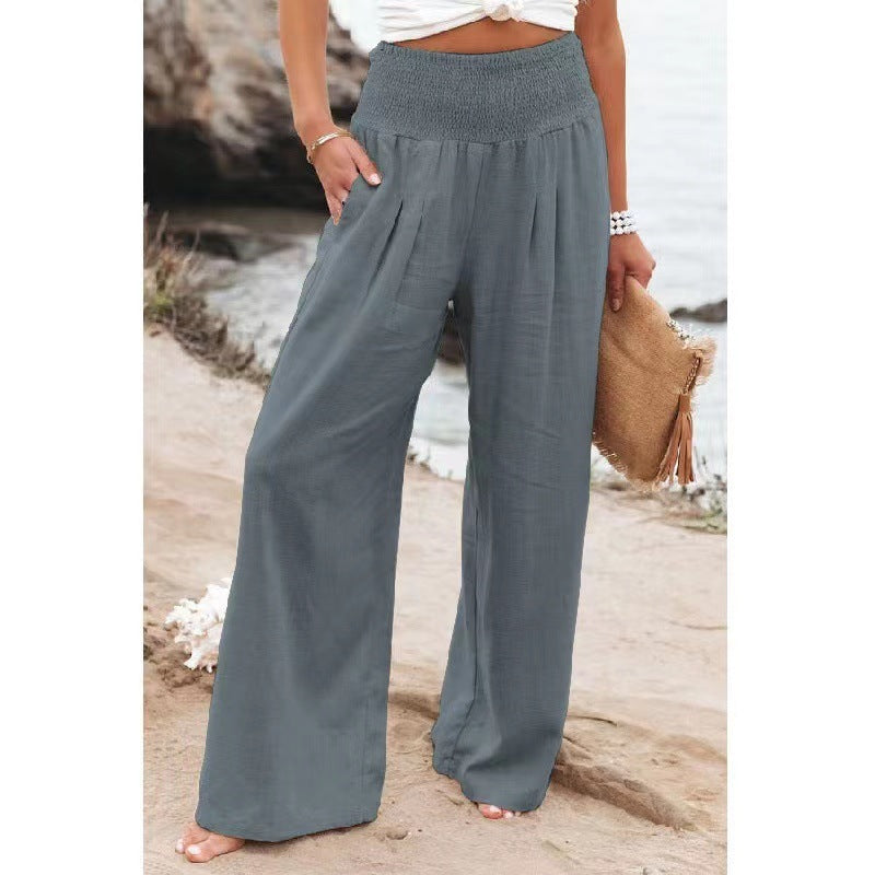 Damen Weitgeschnittene Sommerhose mit Hohem Bund – Relaxed Fit für Freizeit & Urlaub