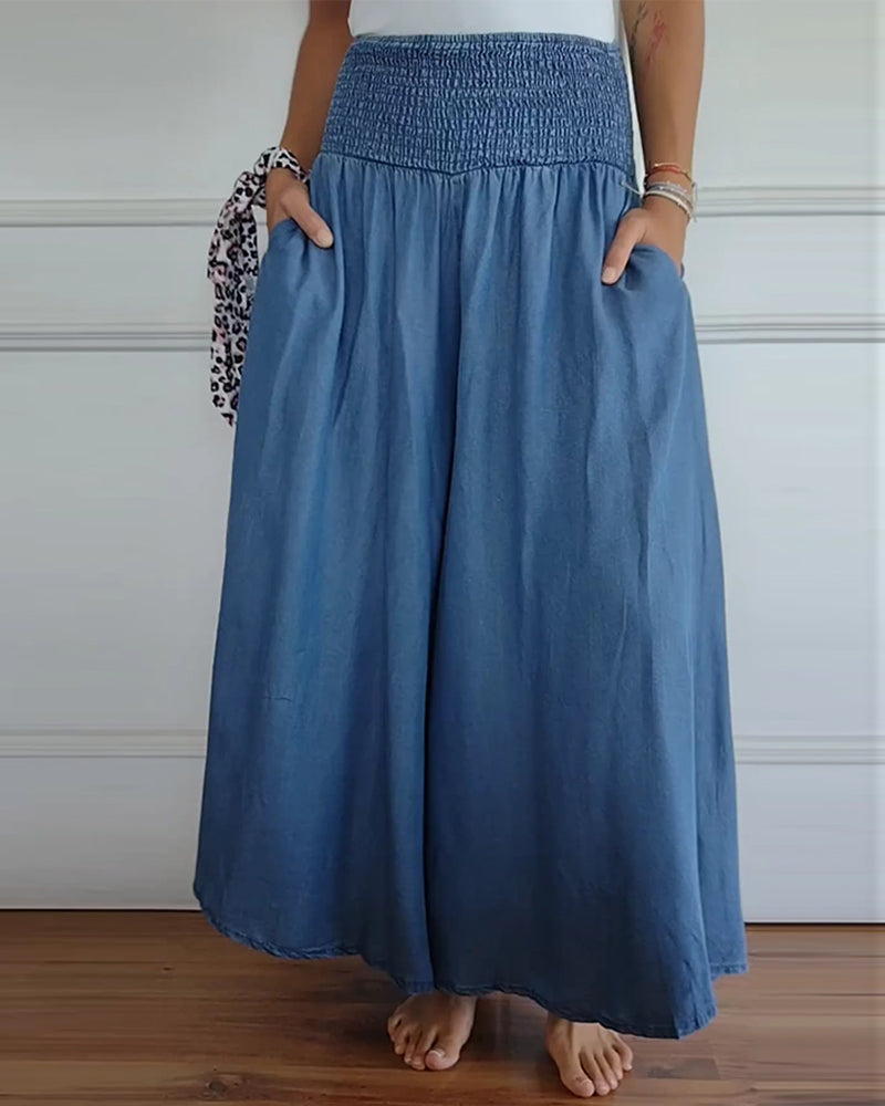 Dams vida high waist fritidsbyxor – Elegant komfort för vardag & semester