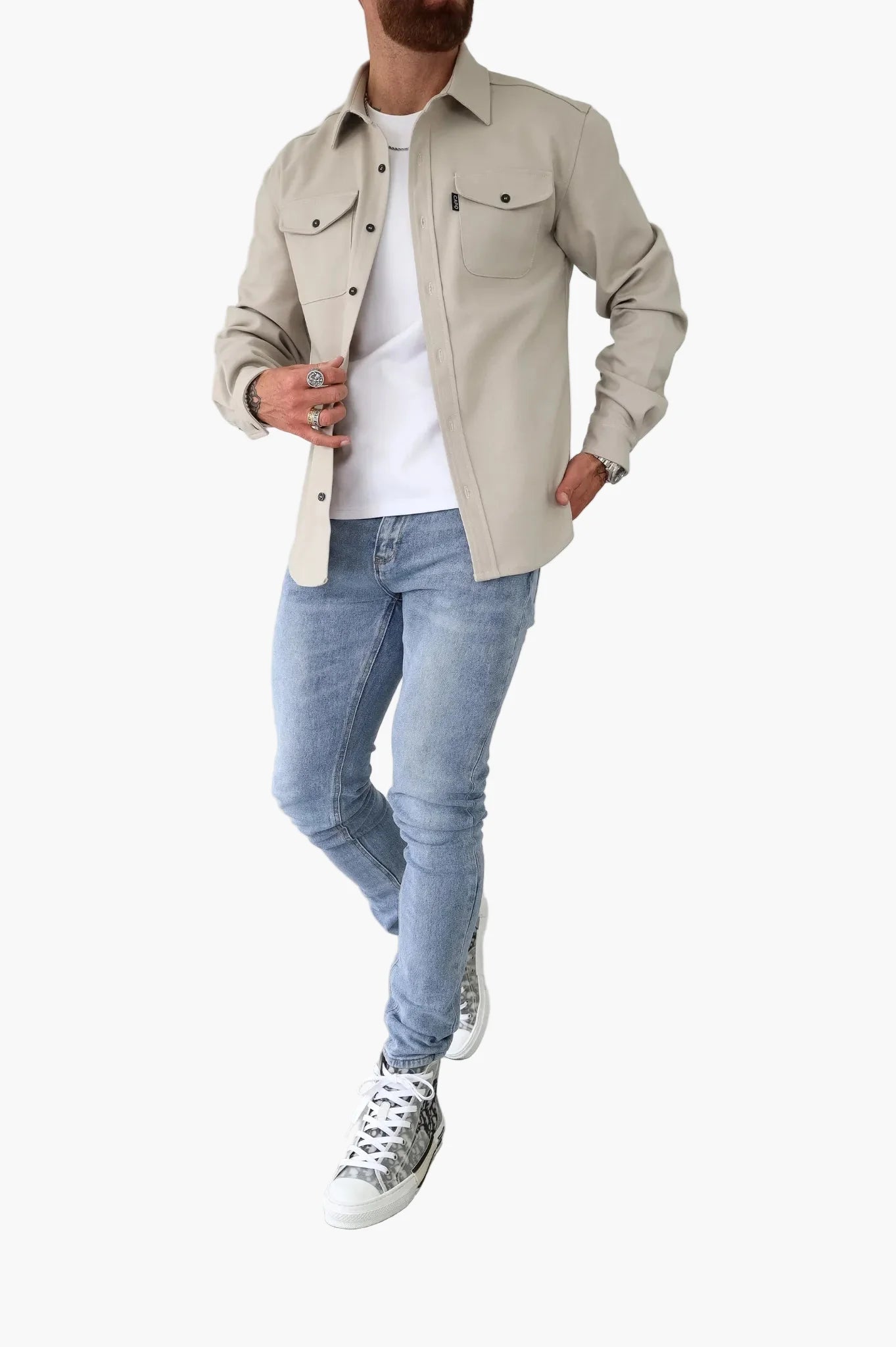 Veste overshirt homme – Look casual urbain moderne pour le quotidien et les loisirs