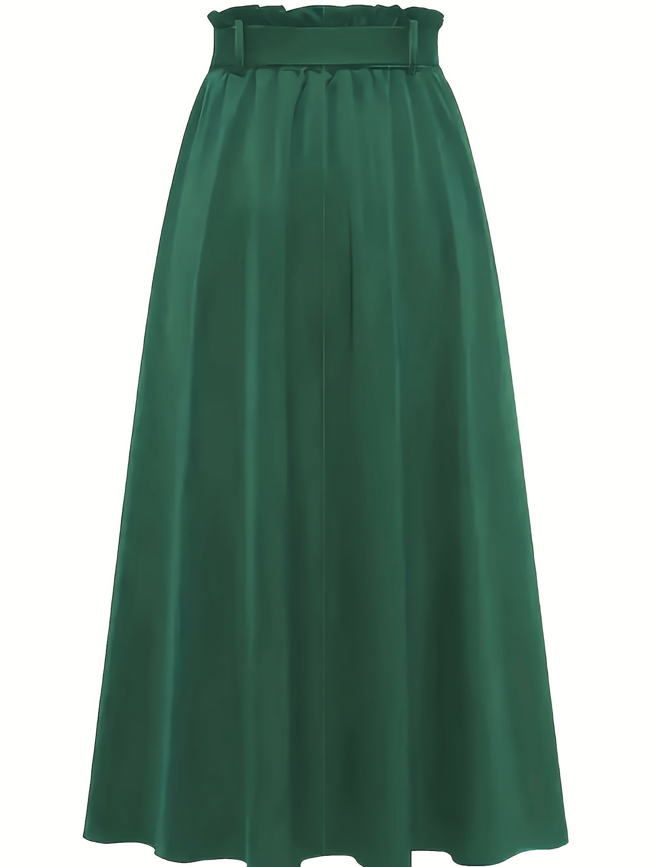 Damen Maxirock mit Paperbag-Bund und Schleife – Eleganter Freizeitrock für Frühling und Sommer