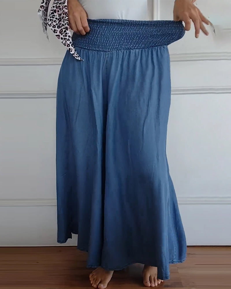 Dams vida high waist fritidsbyxor – Elegant komfort för vardag & semester