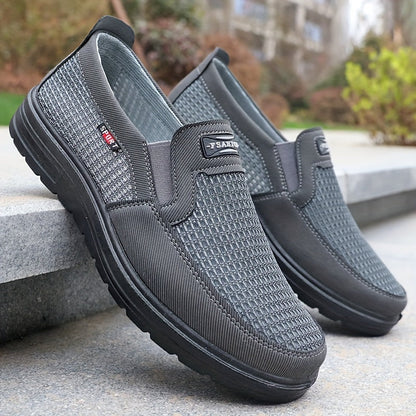 Herren Bequeme Slip-On Freizeitschuhe – Atmungsaktive Alltagsslipper für Stadt und Freizeit