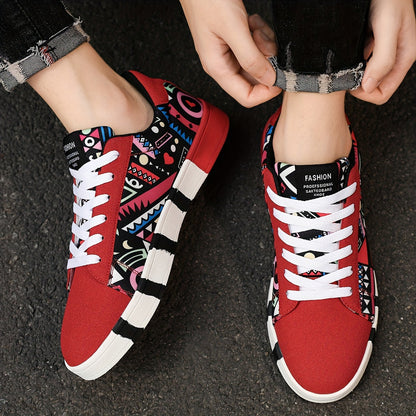 Męskie sneakersy z geometrycznym wzorem do streetwearu i na co dzień