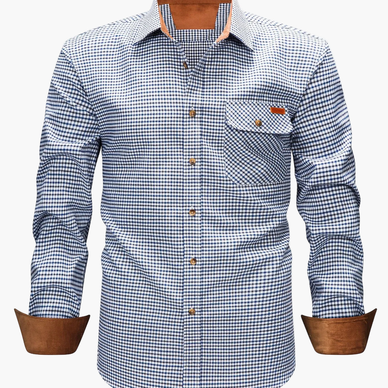 Camicia casual uomo a quadri manica lunga – Camicia moderna per tutti i giorni e ufficio