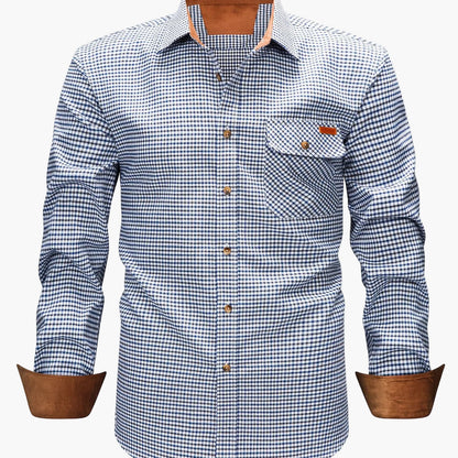 Camicia casual uomo a quadri manica lunga – Camicia moderna per tutti i giorni e ufficio