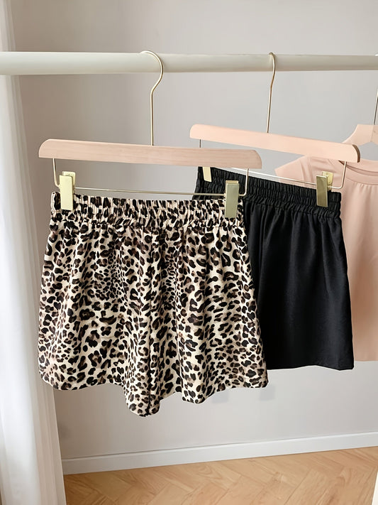 Dame Loungewear Shorts Sæt, Casual Stil, Sommer Komfort, Fritid
