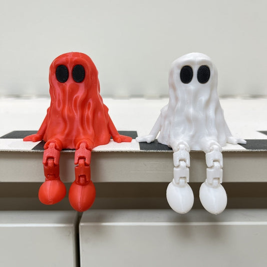 Halloween Spök Dekorationsfigur – 3D-printad spökfigur för fest och skräckdekoration
