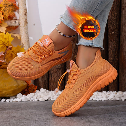 Sneakers invernali da donna foderati con sistema di allacciatura rapida