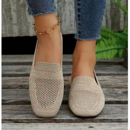 Dames Gebreide slippers Comfortabele modieuze vrijetijdsschoenen voor dagelijks gebruik en reizen