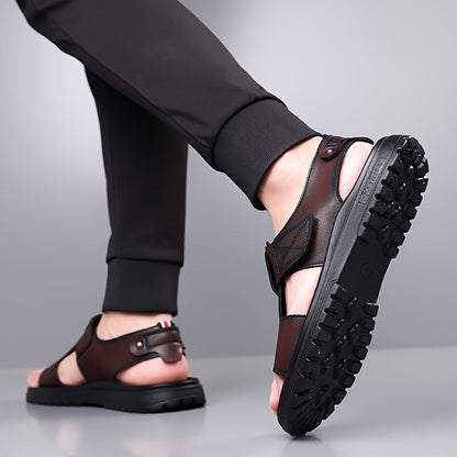 Sandalias de exterior para hombre con diseño vintage y suela robusta – Perfectas para ocio y uso diario