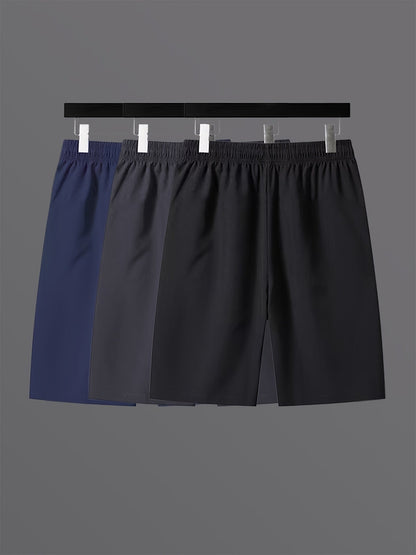 Pantalones cortos deportivos para hombre con bolsillos con cremallera – Ocio y fitness, corte regular