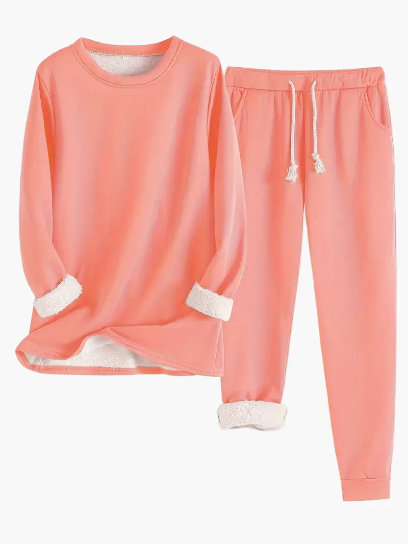 Damen Kuschelige Lounge Set Zweiteilig – Bequemer Hausanzug für Freizeit & Entspannung