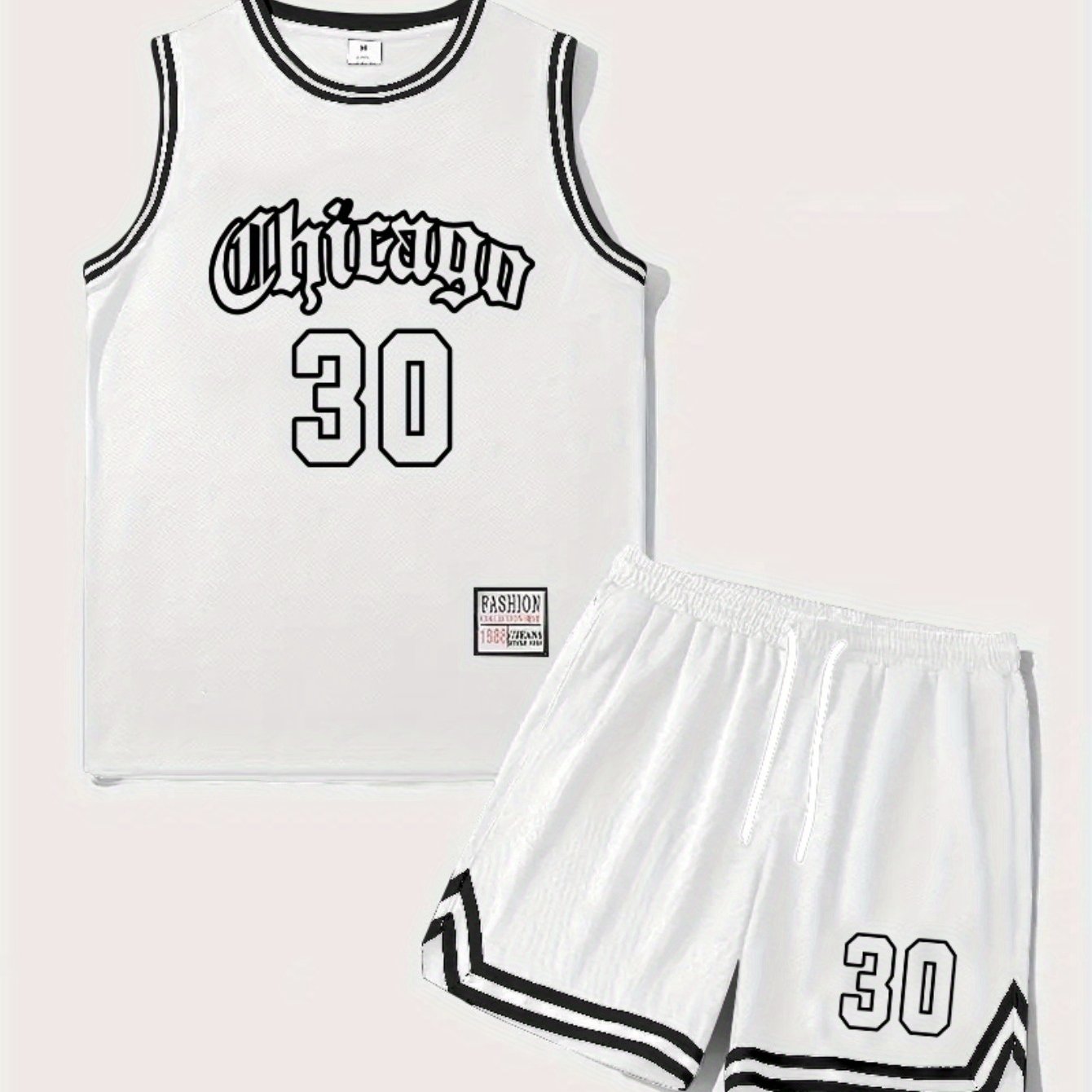 Herrarnas baskettröjset Chicago 30 – sportigt linne och shorts för träning och fritid