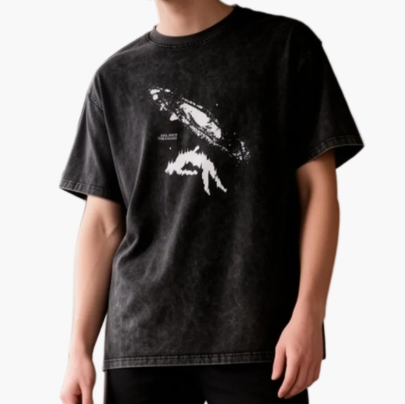 T-shirt oversize imprimé homme pour loisirs et streetwear