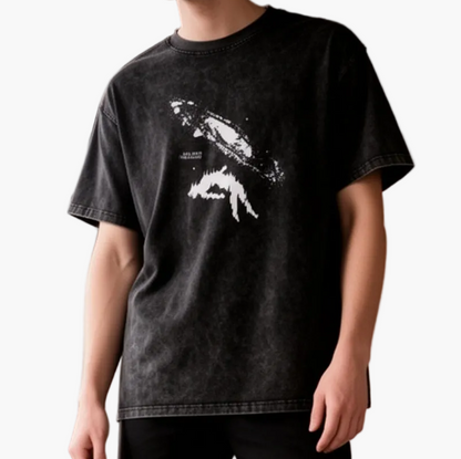 T-shirt oversize imprimé homme pour loisirs et streetwear