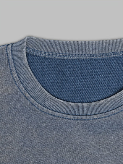 Felpa unisex con stampa di gatti e sushi, pullover girocollo dall’aspetto vintage