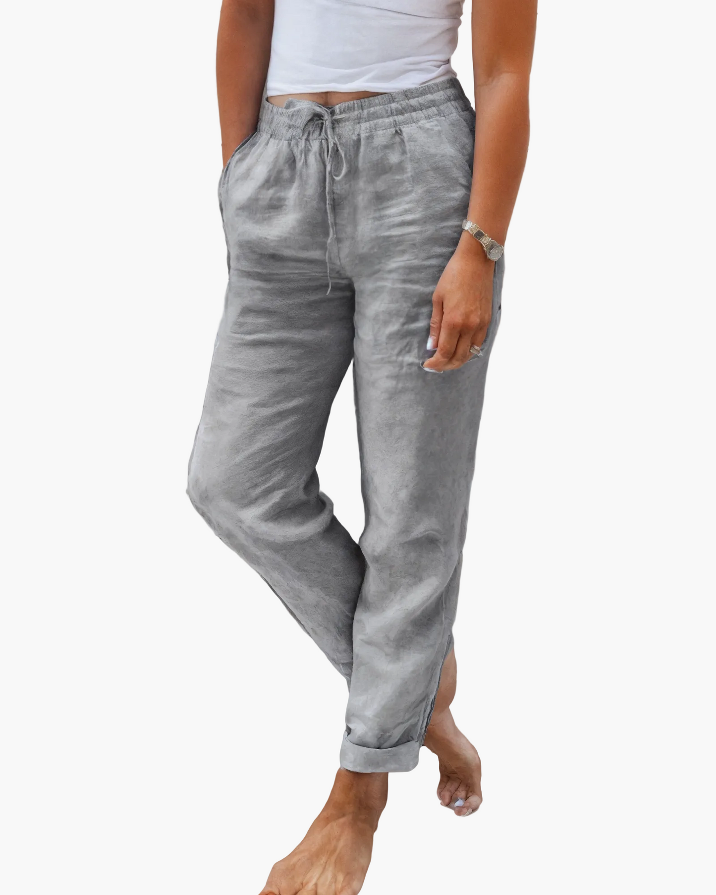 Damen Freizeithose mit lockerem Schnitt – Perfekt für Sommer, Alltag & Urlaub