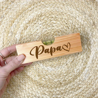 Papa Spirituslibelle & Flesopener – Mannen Geschenk Gereedschap met Gravure, praktisch voor klusser en papa