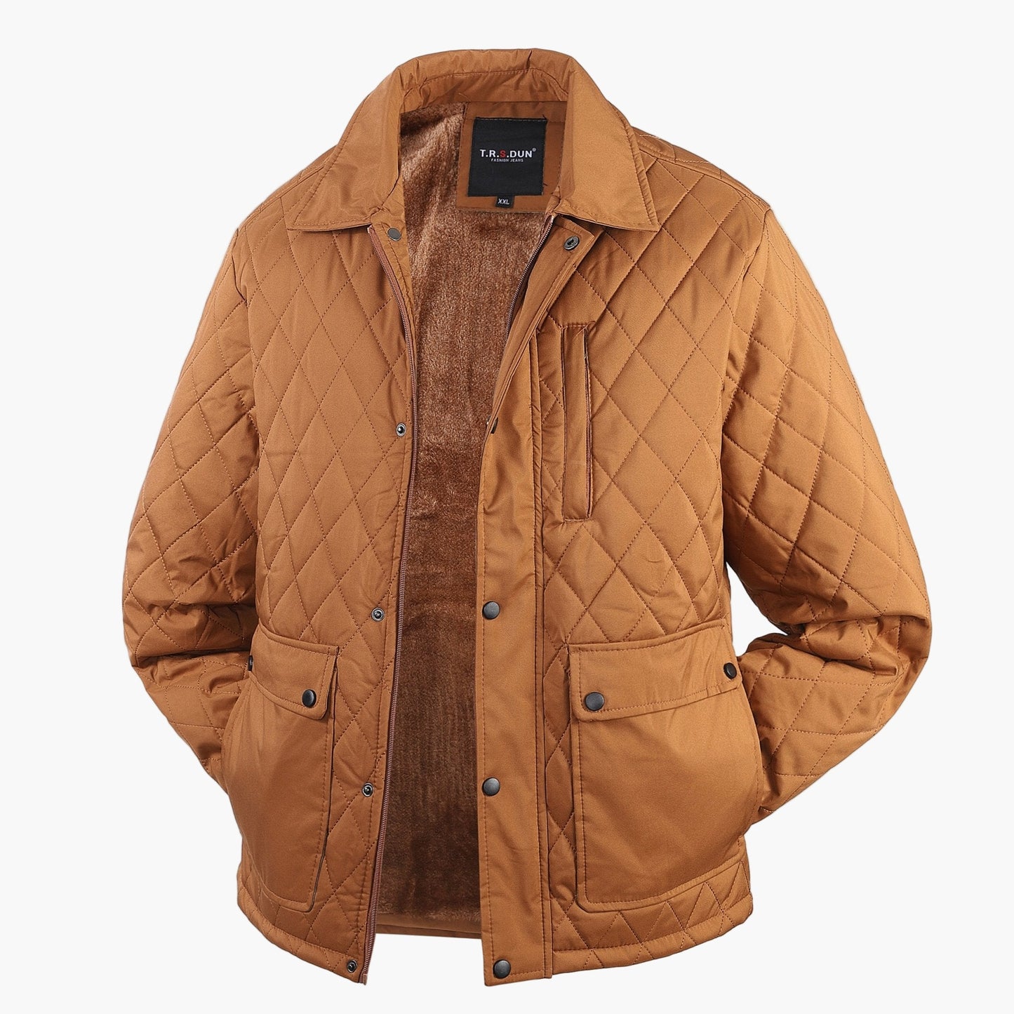 Herren Steppjacke mit Rauten-Design für Freizeit und Alltag