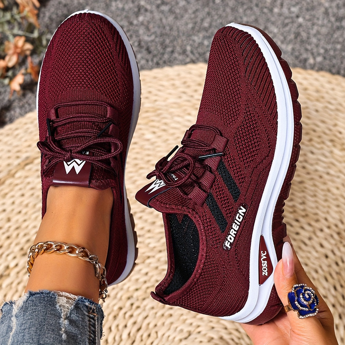 Dames Sneakers Vrijetijdsschoenen Sportschoenen Comfort Licht Ademend Hardlopen