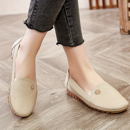 Damen Komfort-Loafer für Alltag und Freizeit – Bequeme Mokassin-Slipper mit flexiblem Laufsohle