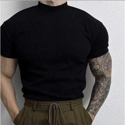 Andrew – Amerikansk T-shirt med halvkrave