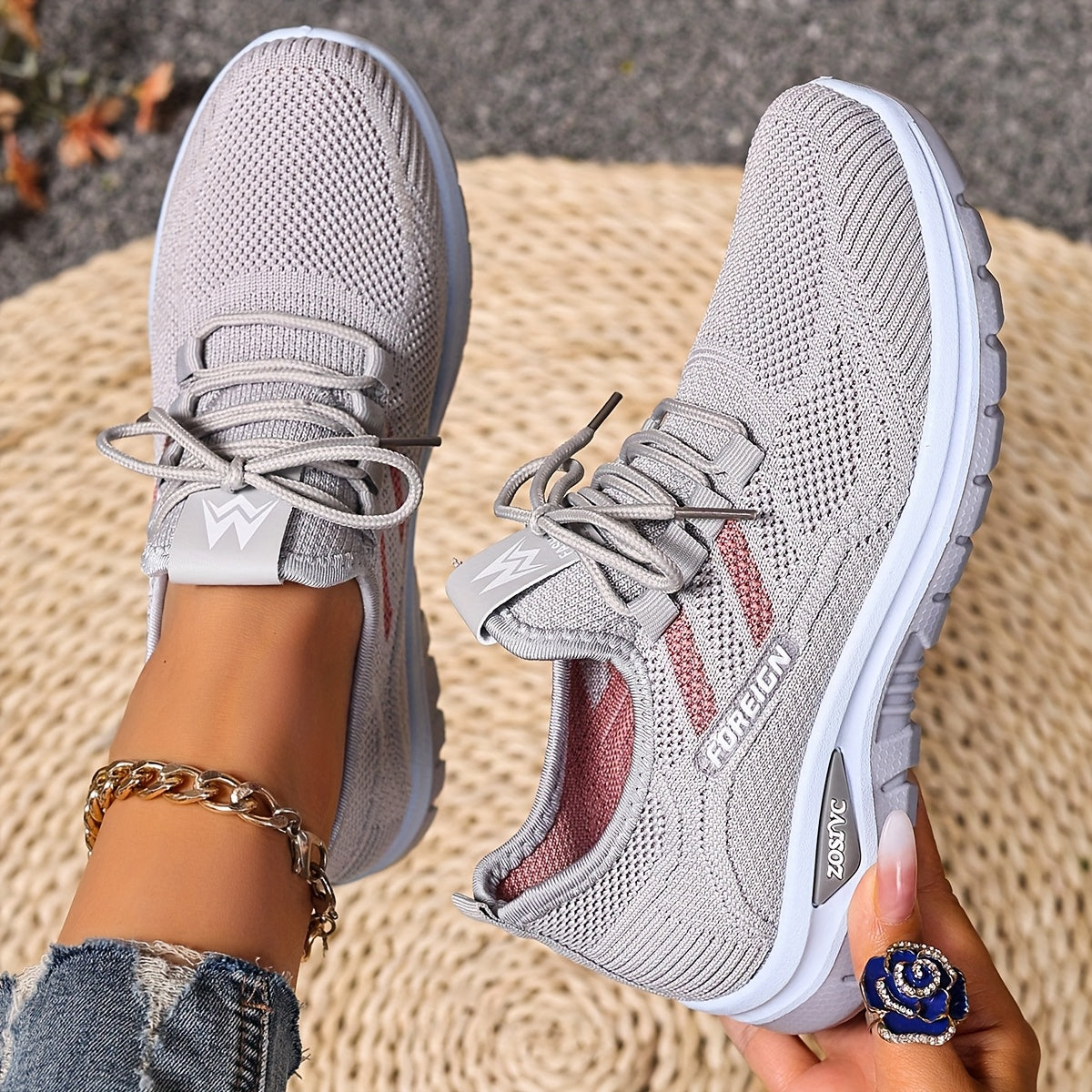 Dames Sneakers Vrijetijdsschoenen Sportschoenen Comfort Licht Ademend Hardlopen